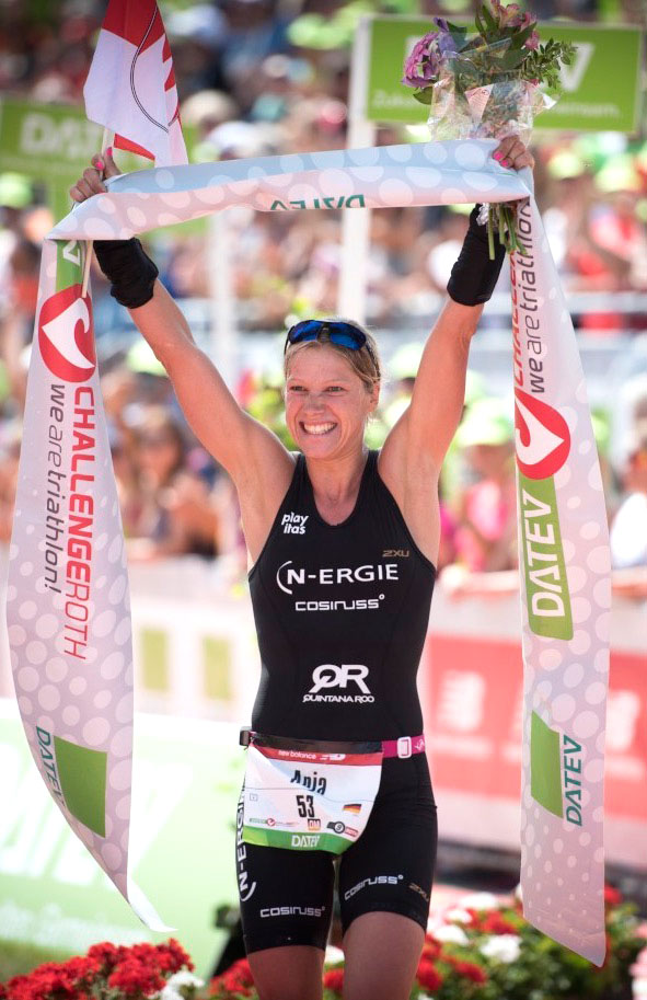 Die Profi-Triatheltin Anja Beranek ist ein Pionier auf dem Gebiet der Pulsmessung ohne Brustgurt